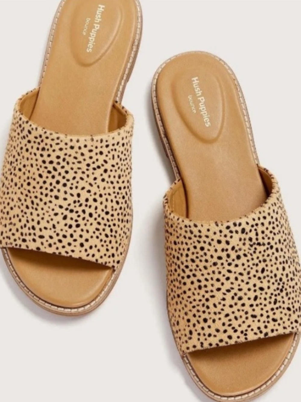 New Hush Puppies Women's Lexi Slide Leopard Print.